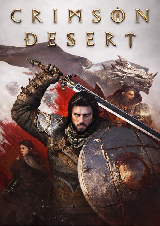 Crimson Desert Gaming Poster Print | Premium Wall Art