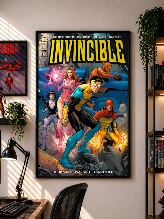 Invincible Full Cast Comic Cover Poster Print | Premium Wall Art