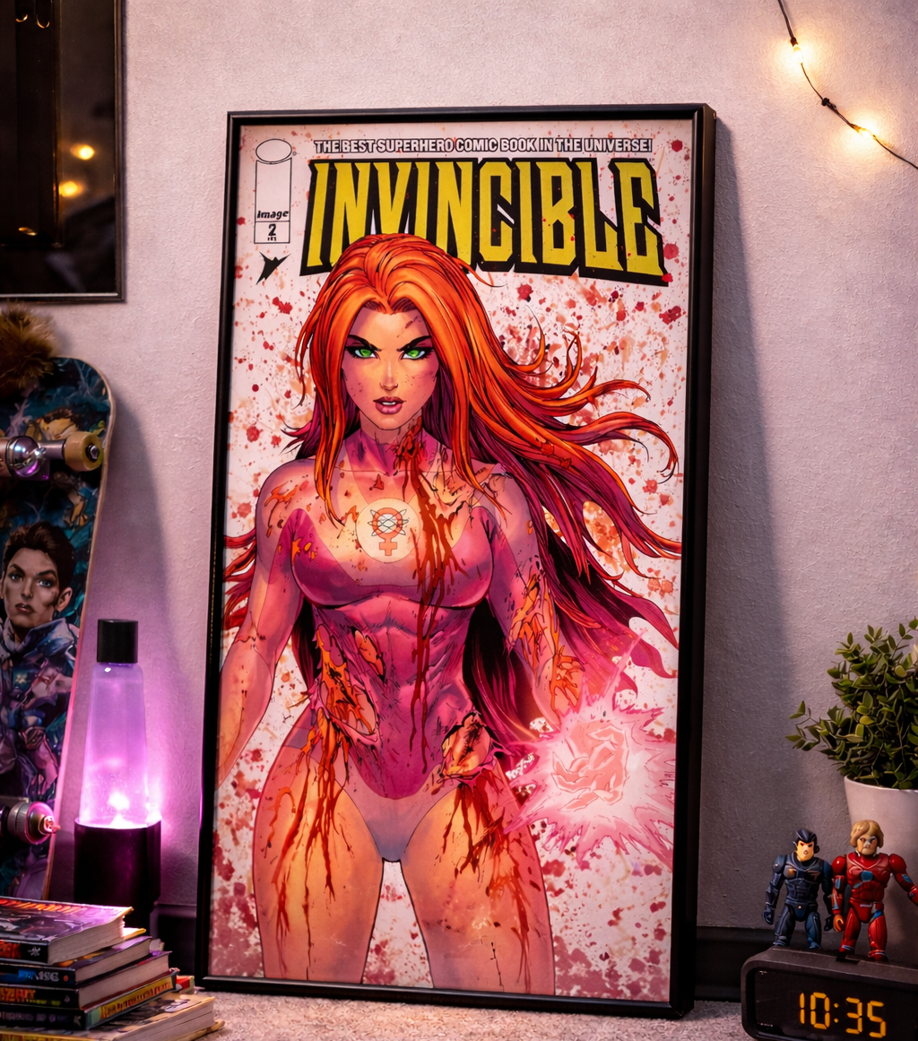 Invincible Atom Eve Comic Cover Poster Print | Premium Wall Art